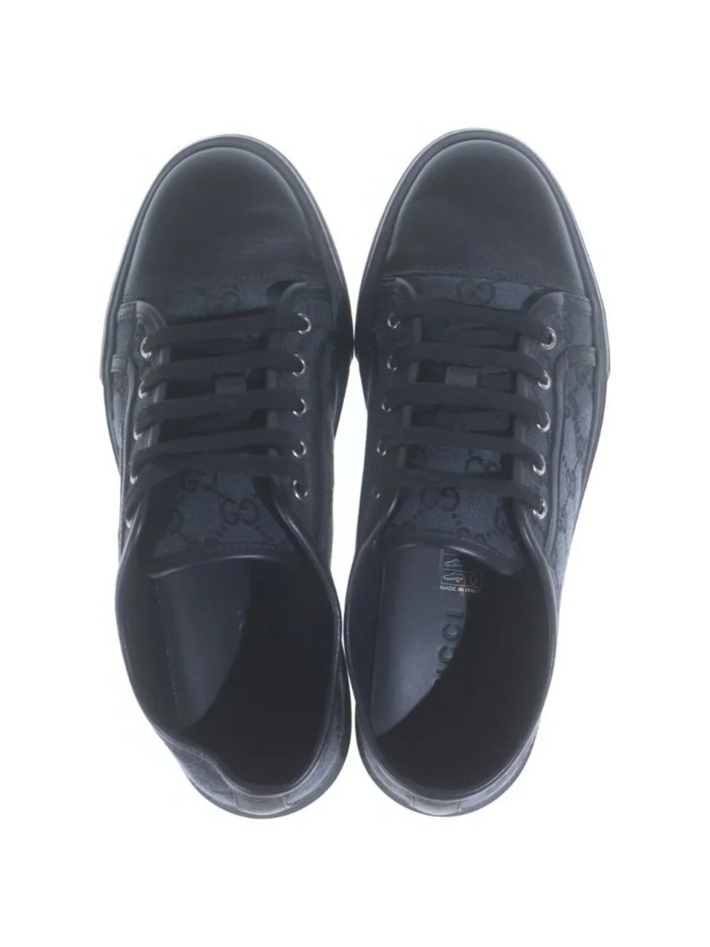 Gucci T Original GG Canvas Sneakers Low Cut Shoes Navy